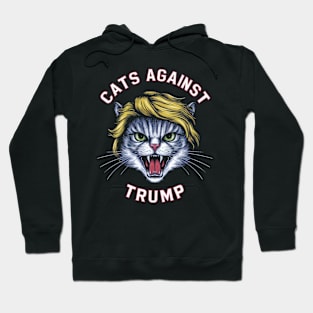 Cats Against Trump, Funny Cat Hoodie